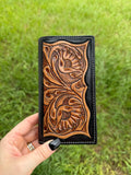 The Black Mesa Tooled Leather Wallet