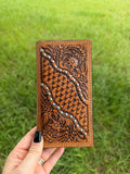 The Silver River Tooled Leather Wallet