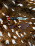 The Shadow Wood Knife & Leather Sheath