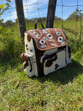 Tooled Leather Cards and Cowhide Backpack
