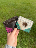 The Painted Corner Cowhide Cardholder