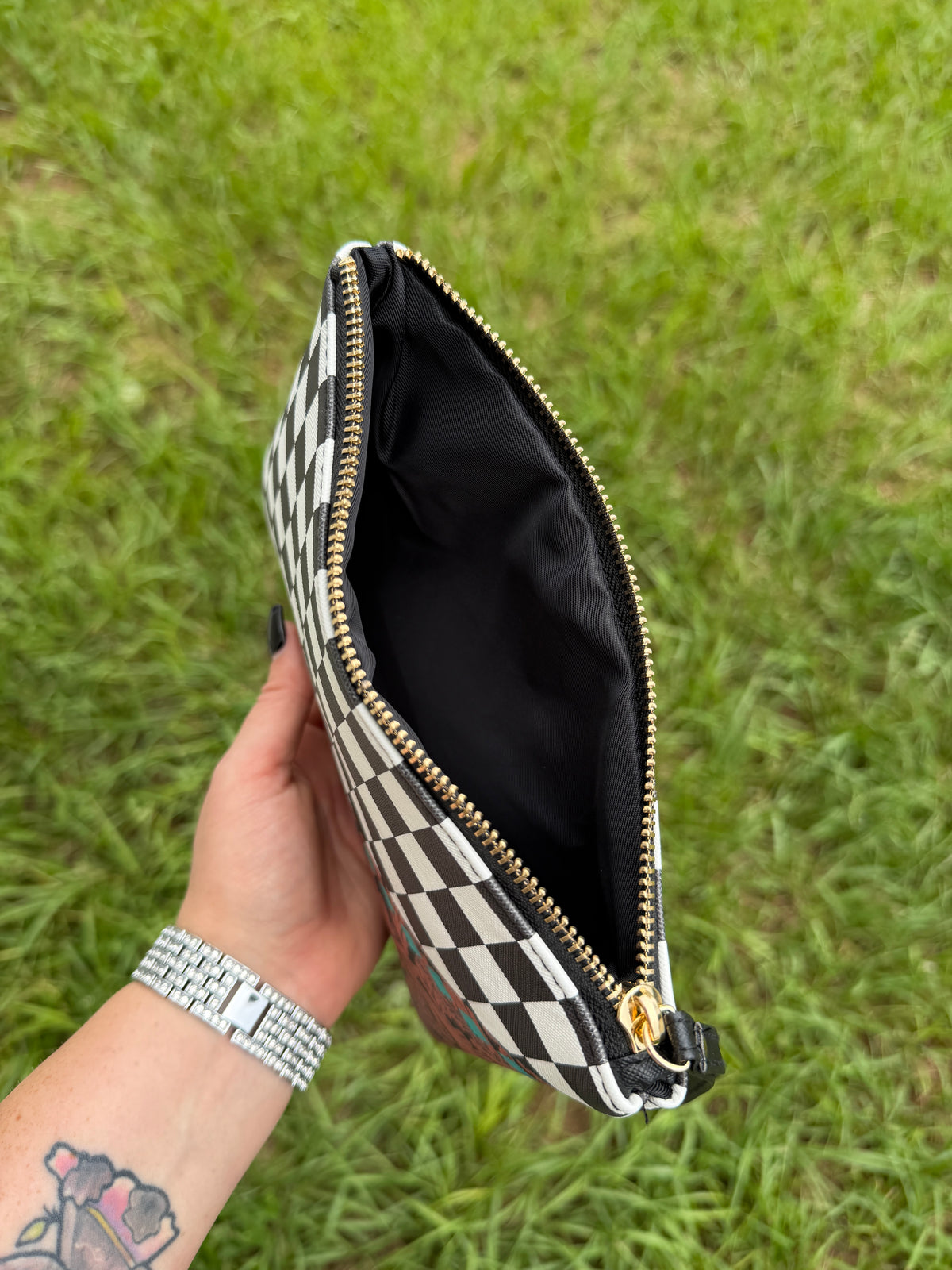 The Checkered Cosmetic bag
