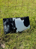 Black Cowhide Placemats (Set of 4)
