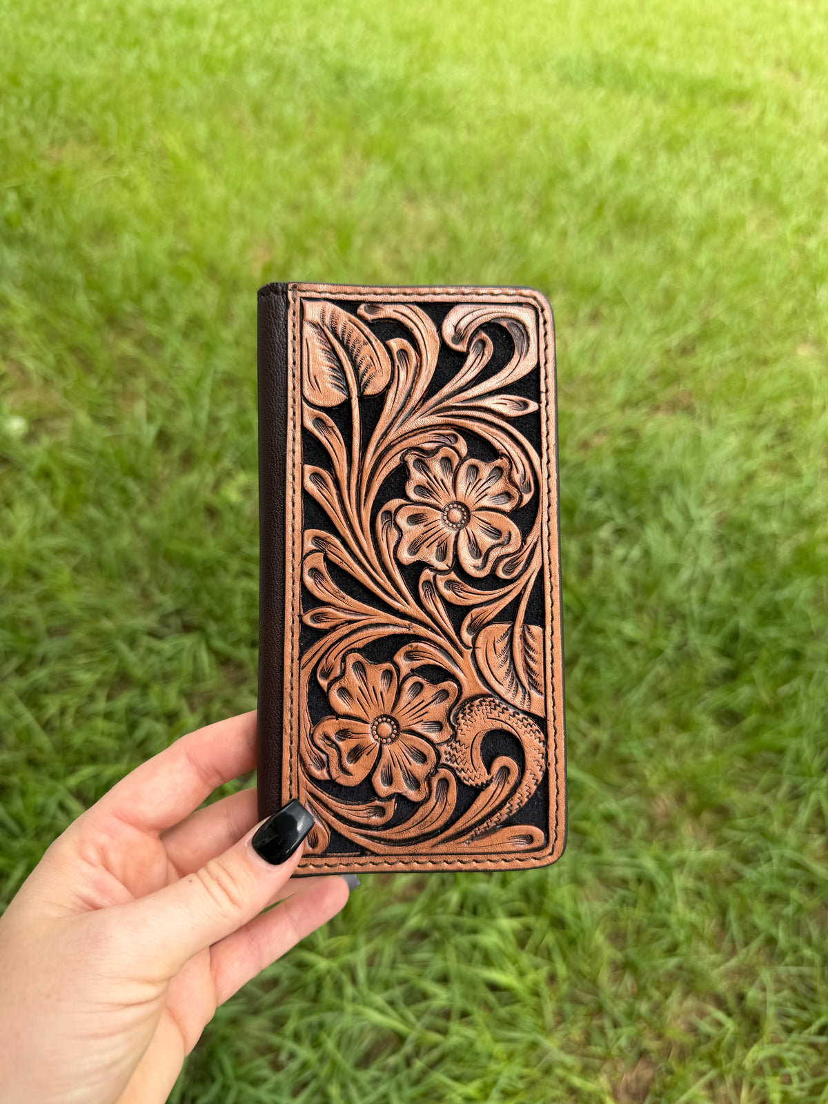 The Shadow Creek Tooled Leather Wallet