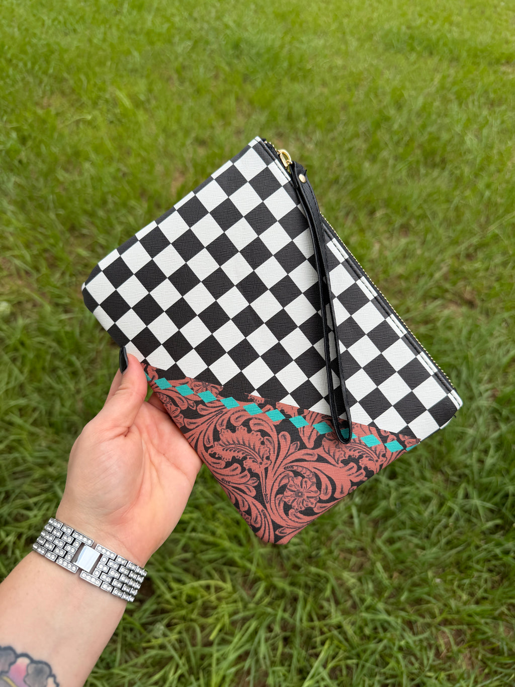 The Checkered Cosmetic bag