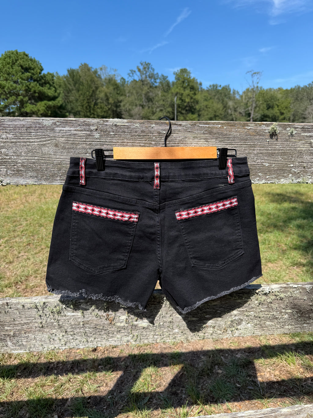 Red Aztec Shorts