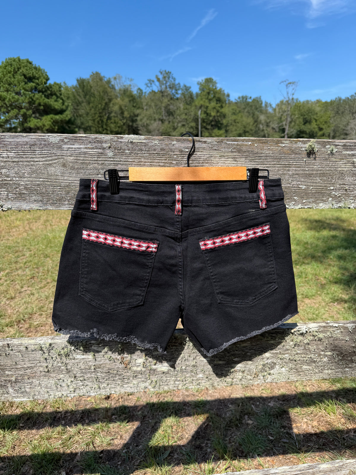 Red Aztec Shorts