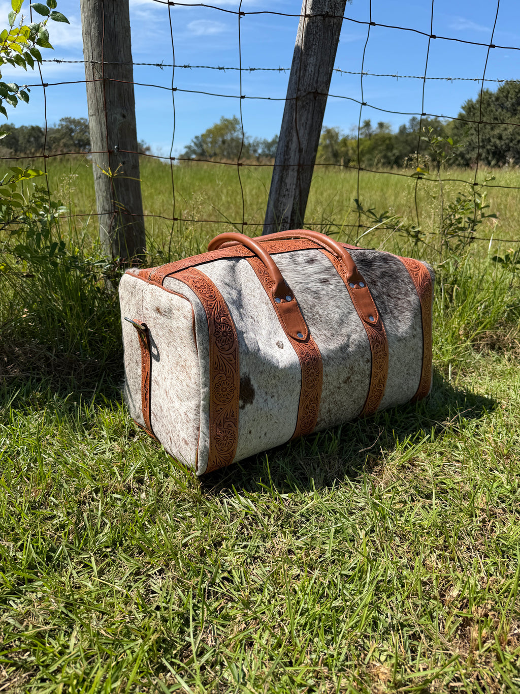 Cowhide Duffel Bag - Brown (Large)