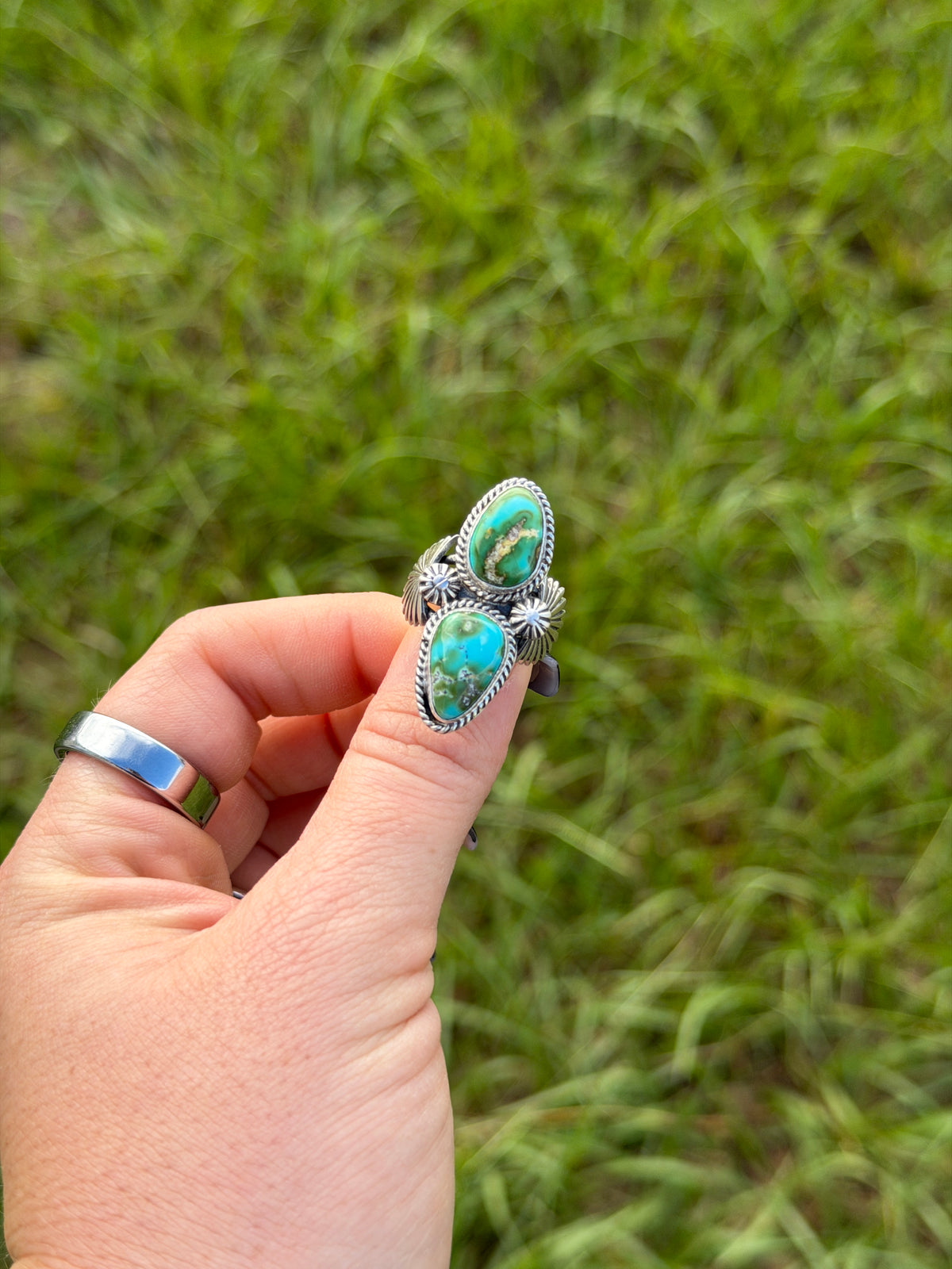 Navajo Made Sonoran Gold Ring - Jerryson Henio