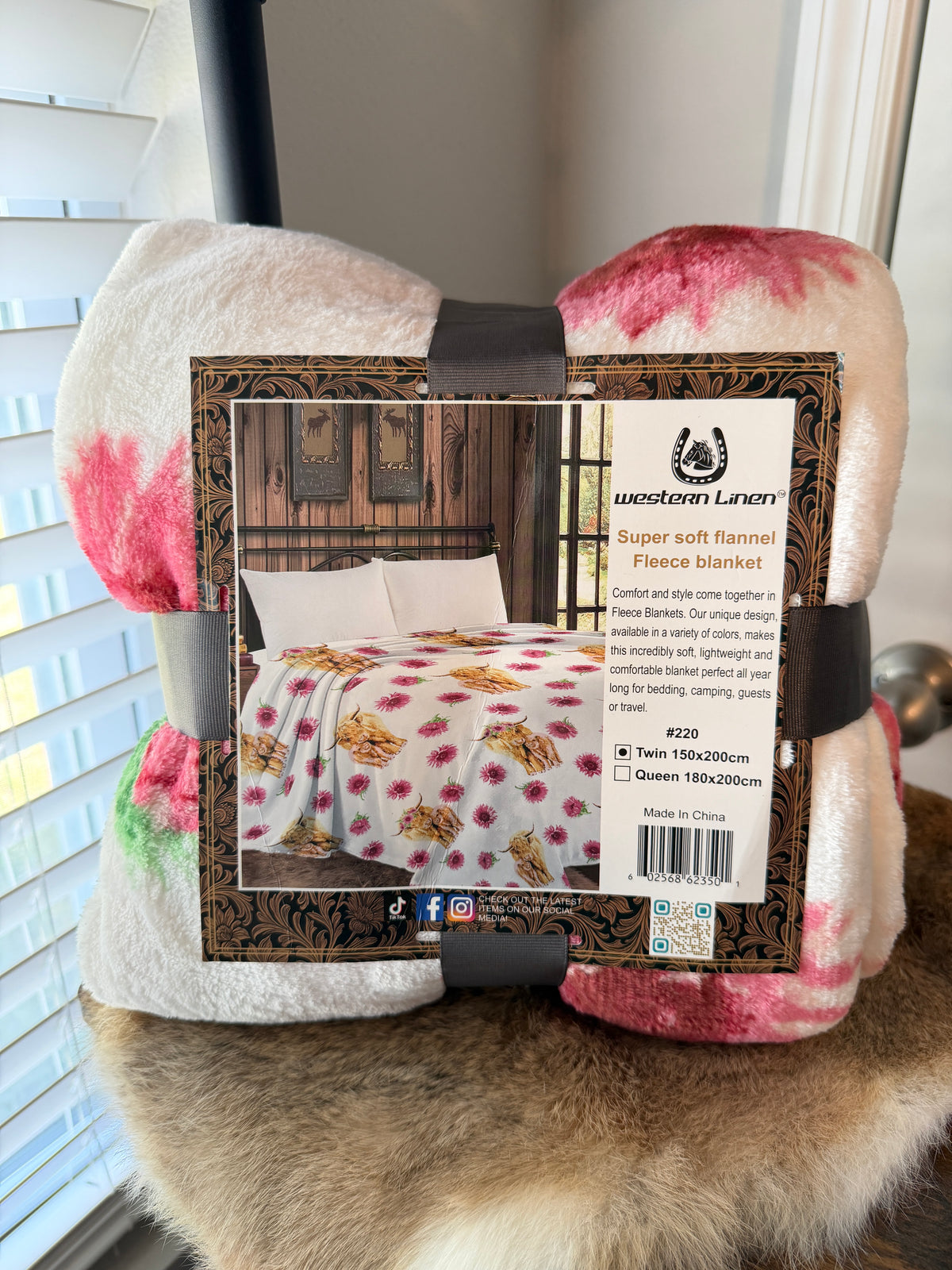 Highland Cow Throw Blanket