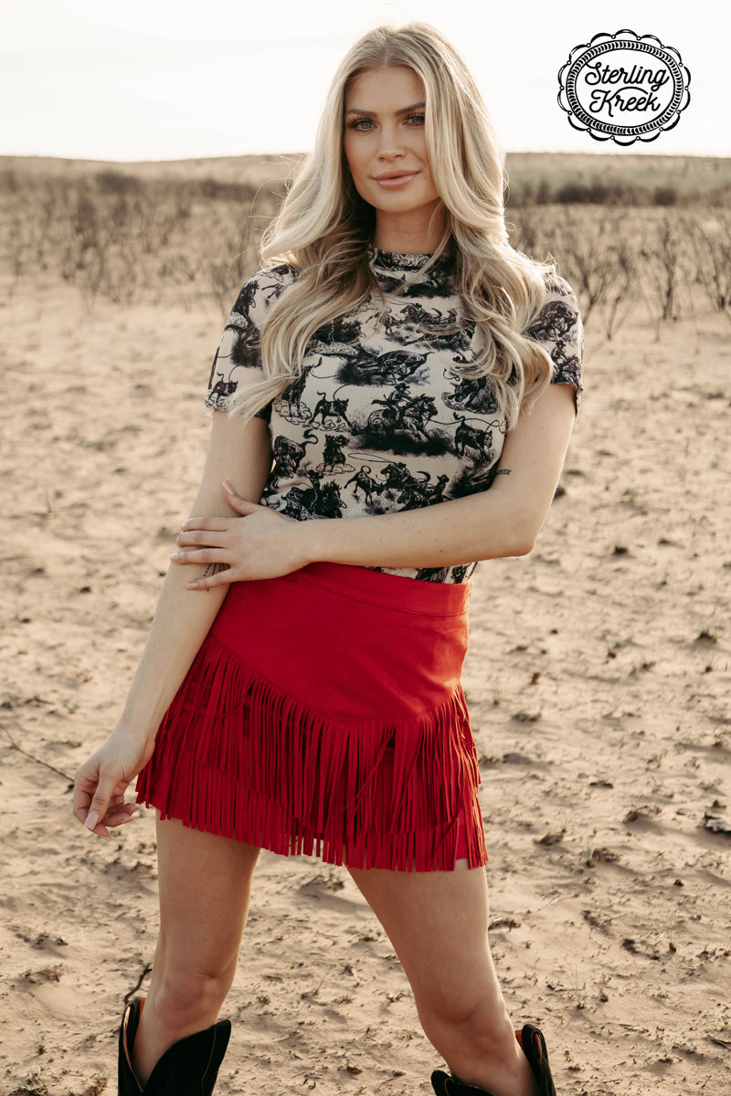 Rodeo Road Mesh Top
